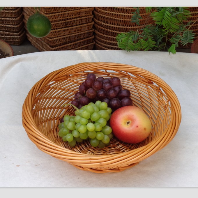 Rattan collection basket containing basket willow Miscellaneous Items Tabletop Containing basket Rattan Chiche Fruit Pan Lyu Chizu Fruit Basket