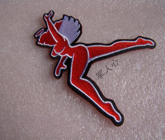 WWII China Air American Volunteer Brigade Flying Tigers embroidery badge of the Third Squadron Hell Angel Badge