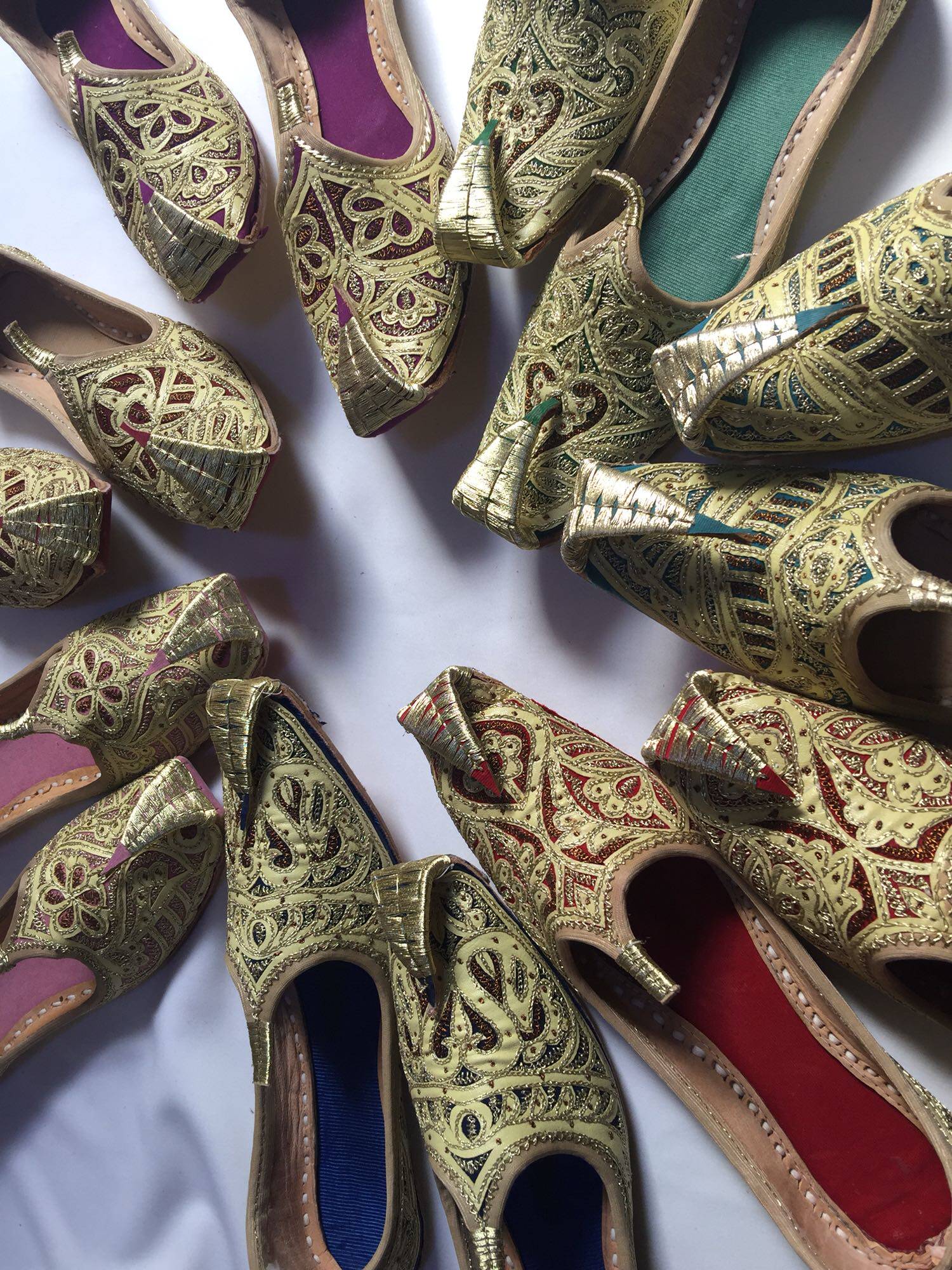 Handmade Real Leather Hook shoes in Pakistan by hand