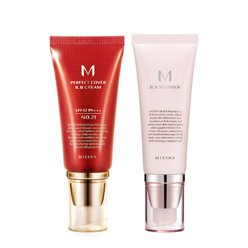 【66年中促秒杀】Missha/谜尚红BB霜50ml+BB霜妆前乳