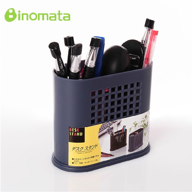 Japan imports inomata desktop pen holder Small items containing box office goods containing cylinder plastic small pen holder