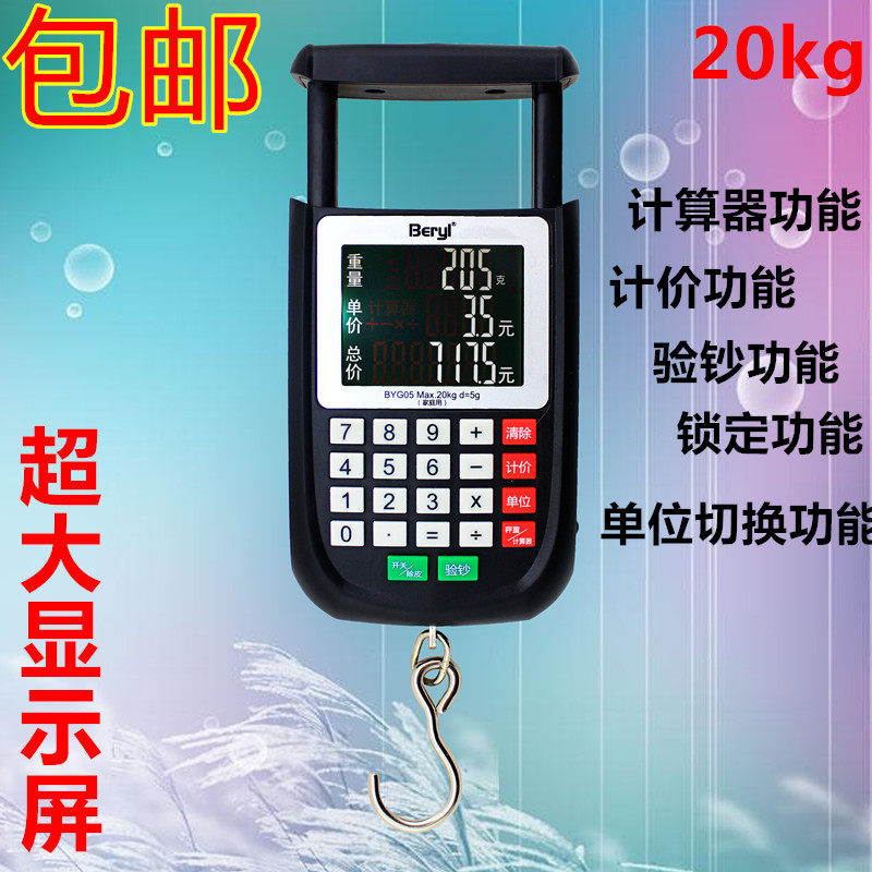 Beyya Portable Scales Portable High Precision Portable Electronic Scale Spring Scales of Handheld Weighing Mini Express