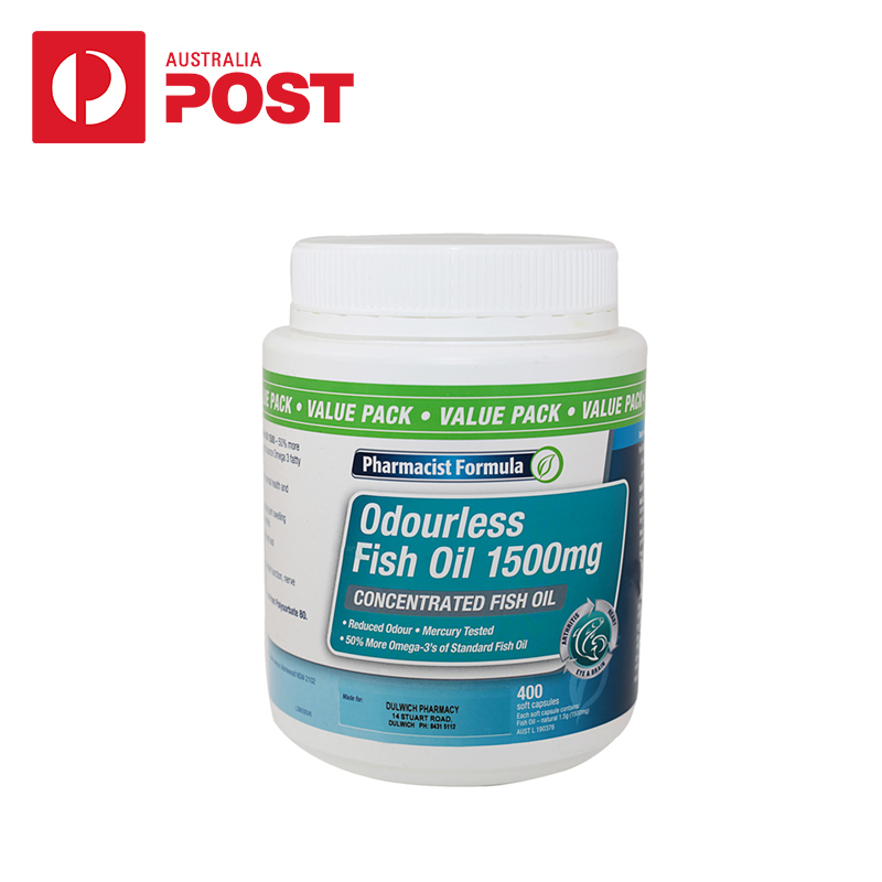 Pharmacist Formula 无味鱼油1500mg  400粒*3瓶