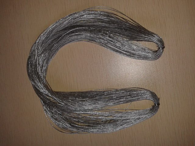 Gold and silver wire braid weaving method 100 m One bundle (8 Yuan one bundle)