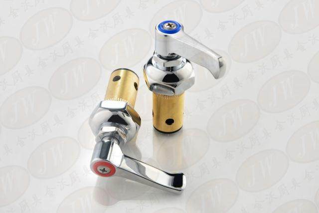 Hotel dining room kitchen dishwasher hot and cold high pressure shower faucet handle part screw valve core