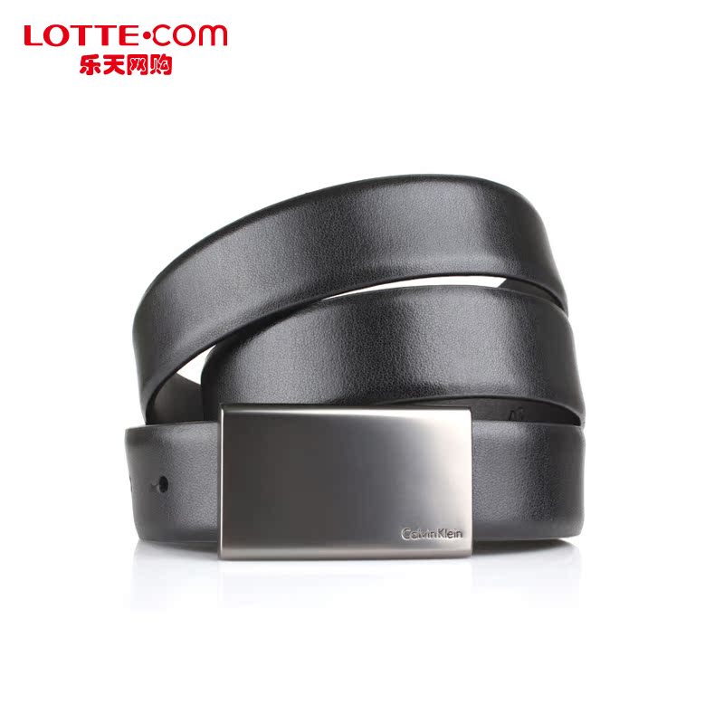 乐天网购CalvinKlein男士商务皮带休闲牛皮搭扣简约韩国正品直邮