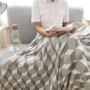 Nordic đơn giản bông đan len chăn bông chăn đơn sofa trưa sub-văn phòng điều hòa không khí nghỉ ngơi giải trí chăn mền - Ném / Chăn chăn lông cừu giá bao nhiều