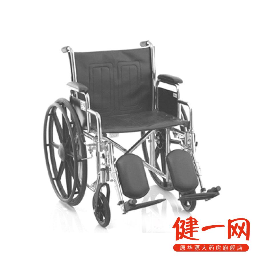 鱼跃 手动轮椅车 电镀软座美国式 H102 老人轮椅车残疾轮椅车包邮