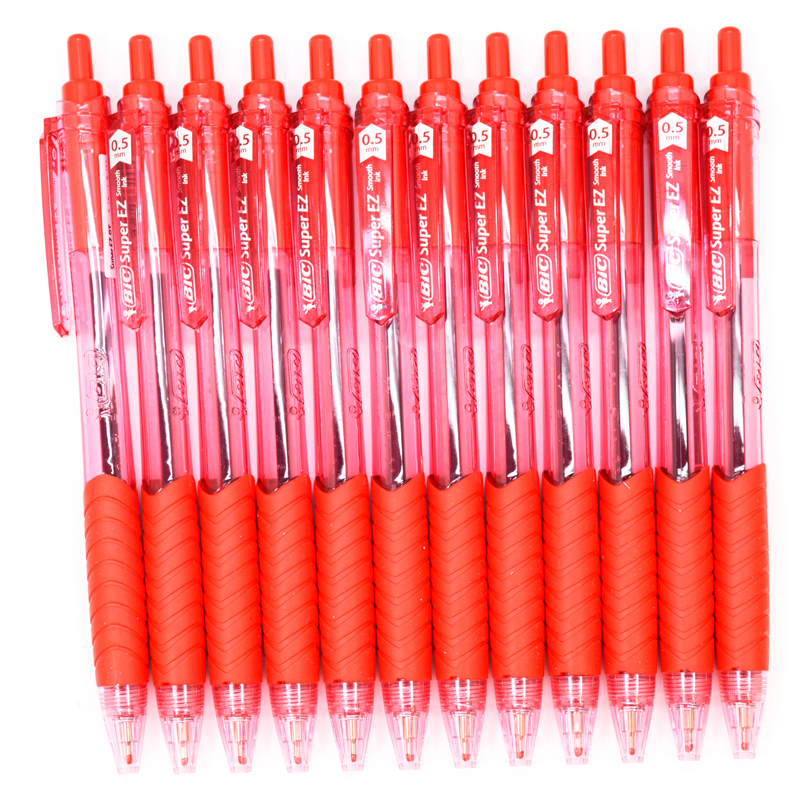 BiC 924697 Ultra-Smooth Press-on Signature Pen 0 5mm 12pcs box 3 colors optional