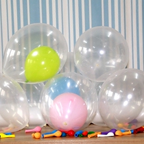 12 inch 18 inch 36 inch thick round Christmas balloon happy birthday crystal transparent wave ball new house layout