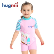 Áo tắm trẻ em Hugmii nữ nam lớn trẻ em mùa hè phim hoạt hình bé gái sinh viên chống tia cực tím áo tắm một mảnh