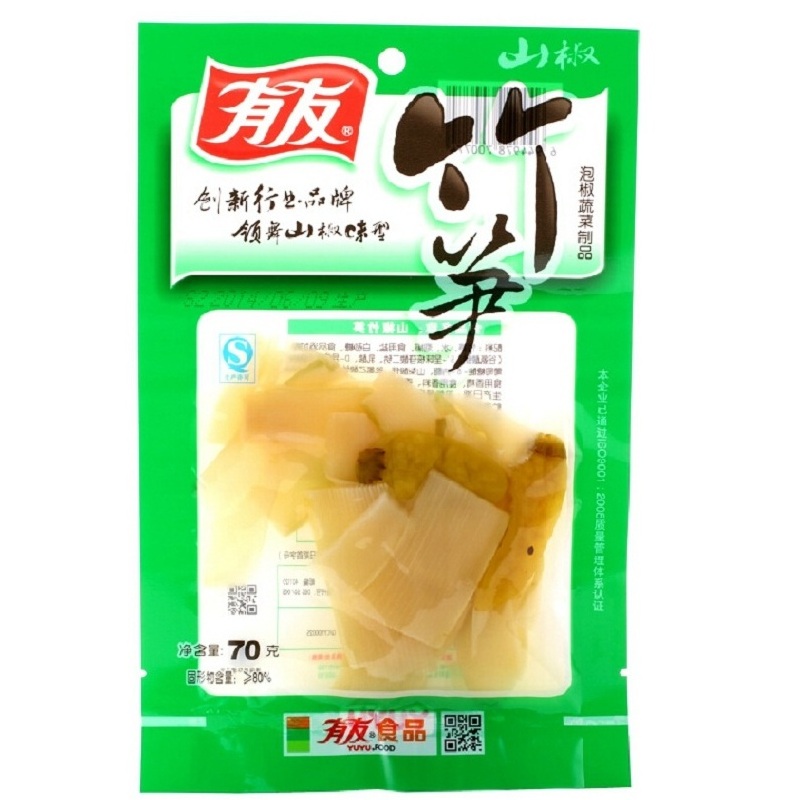 【天猫超市】有友山椒竹笋70克 重庆特产零食小吃 休闲零食
