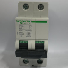 Автоматический выключатель 原产施耐德（天津）c65系列空气开关ic65n 2p d63a现货供应