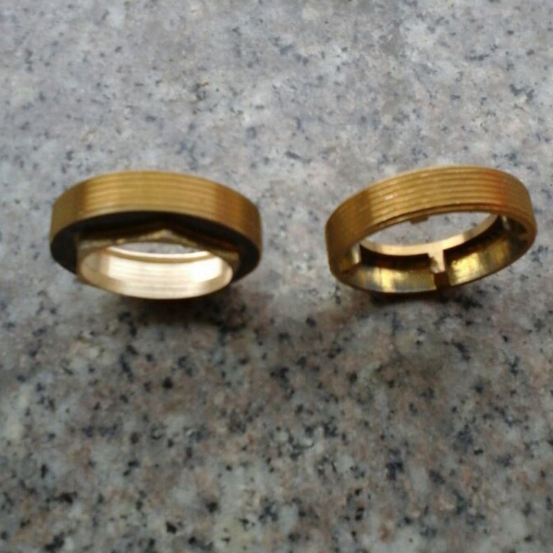 Basin faucet copper fittings stainless steel gland valve core gland cap cap faucet copper decorative cover