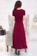 Mùa xuân và mùa hè trung niên đầm nữ kích thước lớn khí hậu ăn mặc nhóm nhảy hợp xướng biểu diễn ra ngoài để phục vụ mẹ váy len body cổ lọ dáng dài Váy dài