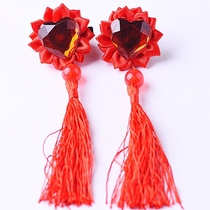 Red Tassel Clips Frozen Hair Jewelry Sophia Aisha Princess floral headdress hairclip Hair Card Side Clip Headwear