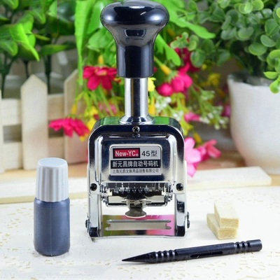 Wholesale new Yuanchang brand number machine Yuanchang 45 type number machine 6-digit automatic number machine digital seal