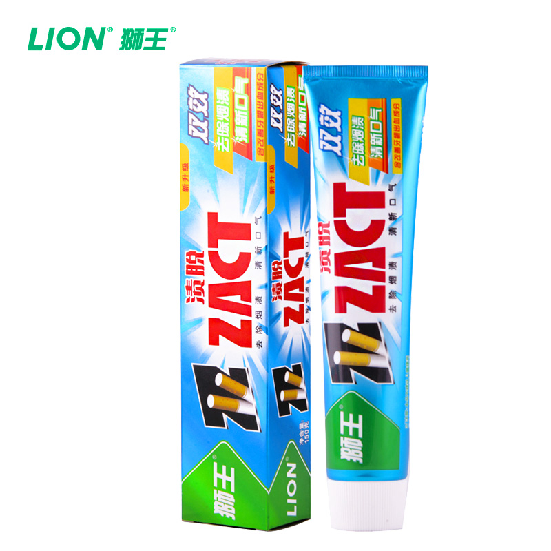 狮王渍脱双效牙膏 150g 固齿/口气清新/去牙渍 牙膏
