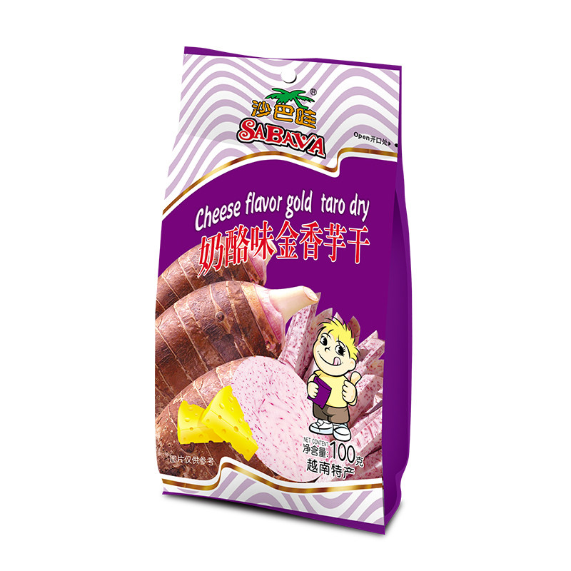【天猫超市】越南进口沙巴哇奶酪味金香芋干100g 果脯零食小吃