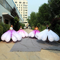 Inflatable man wearing flower air mold Inflatable wings air mold Tour parade performance costume stage stilt performance props