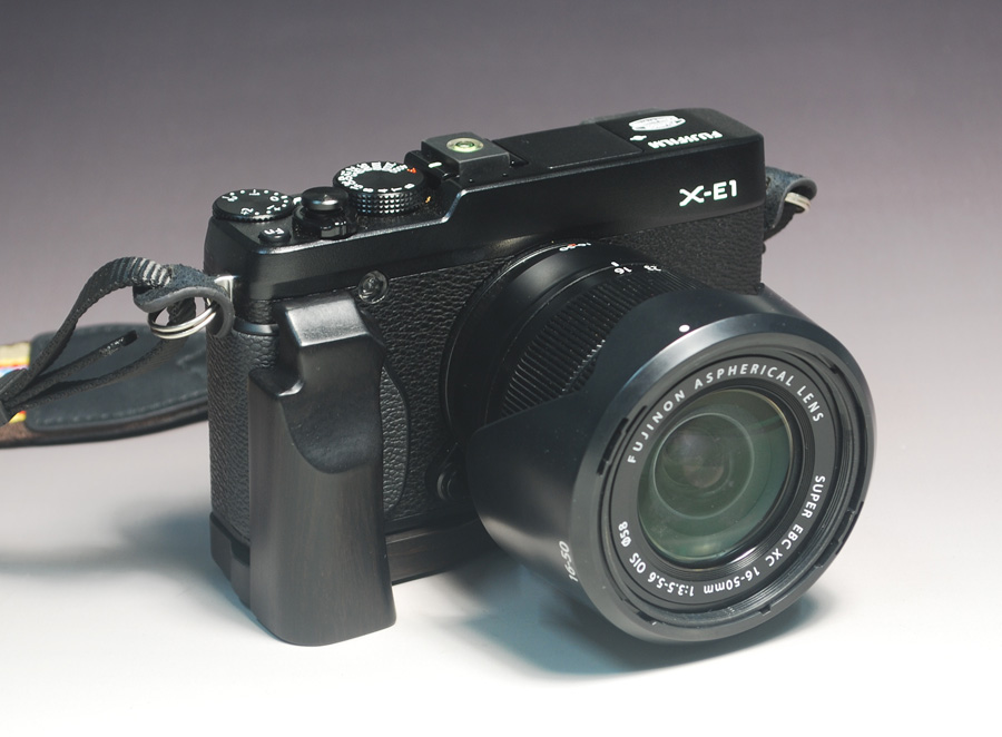 Vise Studio Original Design Ebony Handle for Fuji XE1 XE2