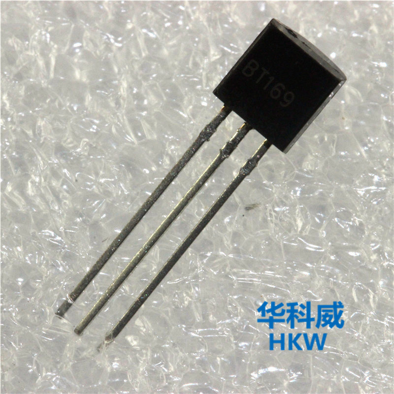 Sensitive triggering unidirectional semiconductor control rectifier thyristor BT169 0 8A 400V TO-92