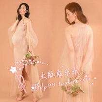 655 autumn and winter new pregnancy photo studio pregnant women take pictures photography photo clothing small fresh pregnancy photo photo sweater