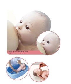 婴儿模型 母乳喂养、灌肠 撒尿直肠测温