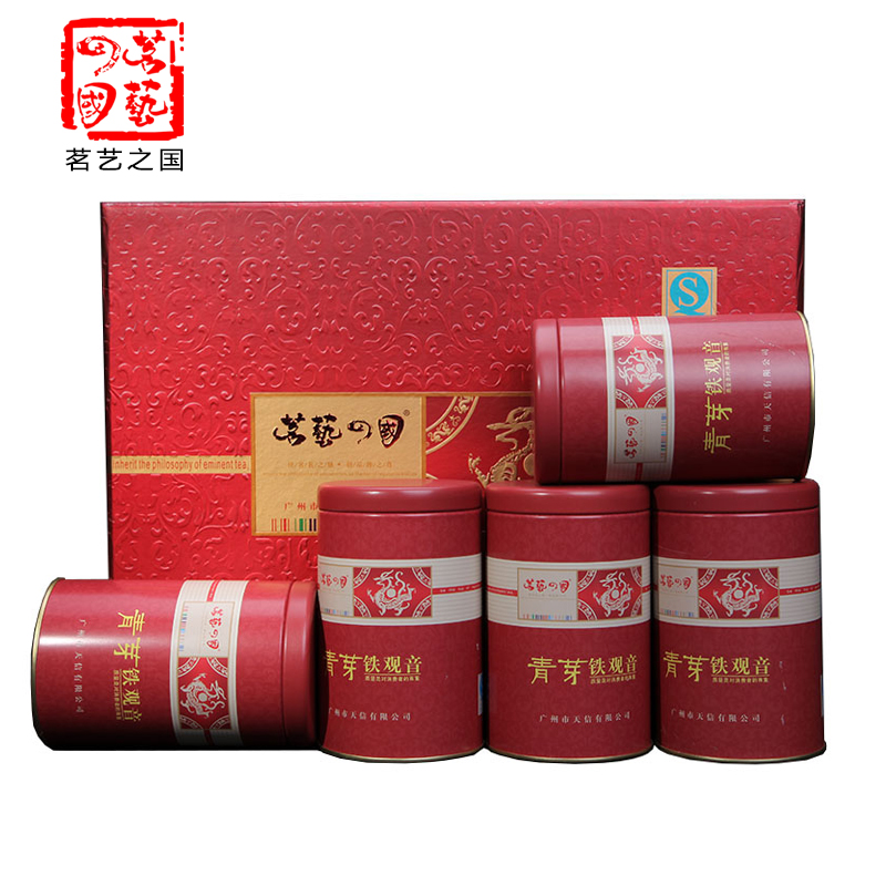 茗艺之国 礼盒-青芽铁观音（红） 300克