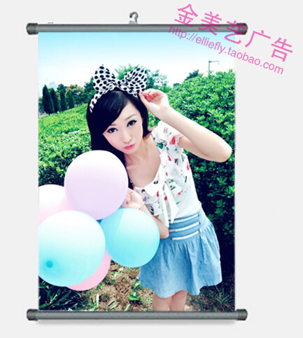 Oil Canvas Hanging Shaft Hanging Paintings Wedding Dresses Write Real Photos Children Posters Tapestry Tapestry Individuality Custom Made Scrolls Silk Cloth Paintings