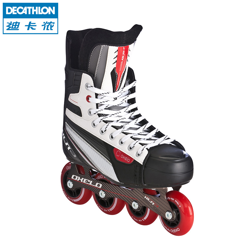 迪卡侬 曲棍球鞋 成人儿童舒适 直排 冰球款 溜冰鞋 OXELO