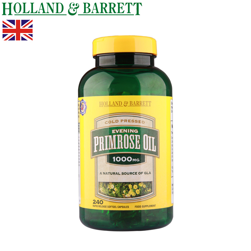 HollandBarrett  月见草油营养软胶囊（1000mg）240粒 英国直邮