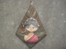 Ethnic ethnic facial makeup dolls old doll pendants old ornaments around the Cultural Revolution