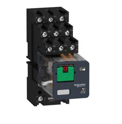 Schneider original RUZC3M 2CO assorted socket with plug-in connector 12A hybrid round needle