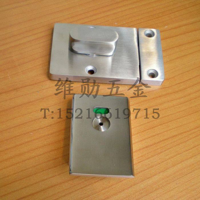 Aogao public health partition hardware accessories precision casting thickened brushed buckle flat door lock 27 indicator lock
