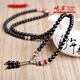 屹 宸 Mở tự nhiên obsidian bracelet agate sáu từ thần chú nam giới và phụ nữ vòng tay món quà sinh nhật đồ trang sức Vòng đeo tay Clasp