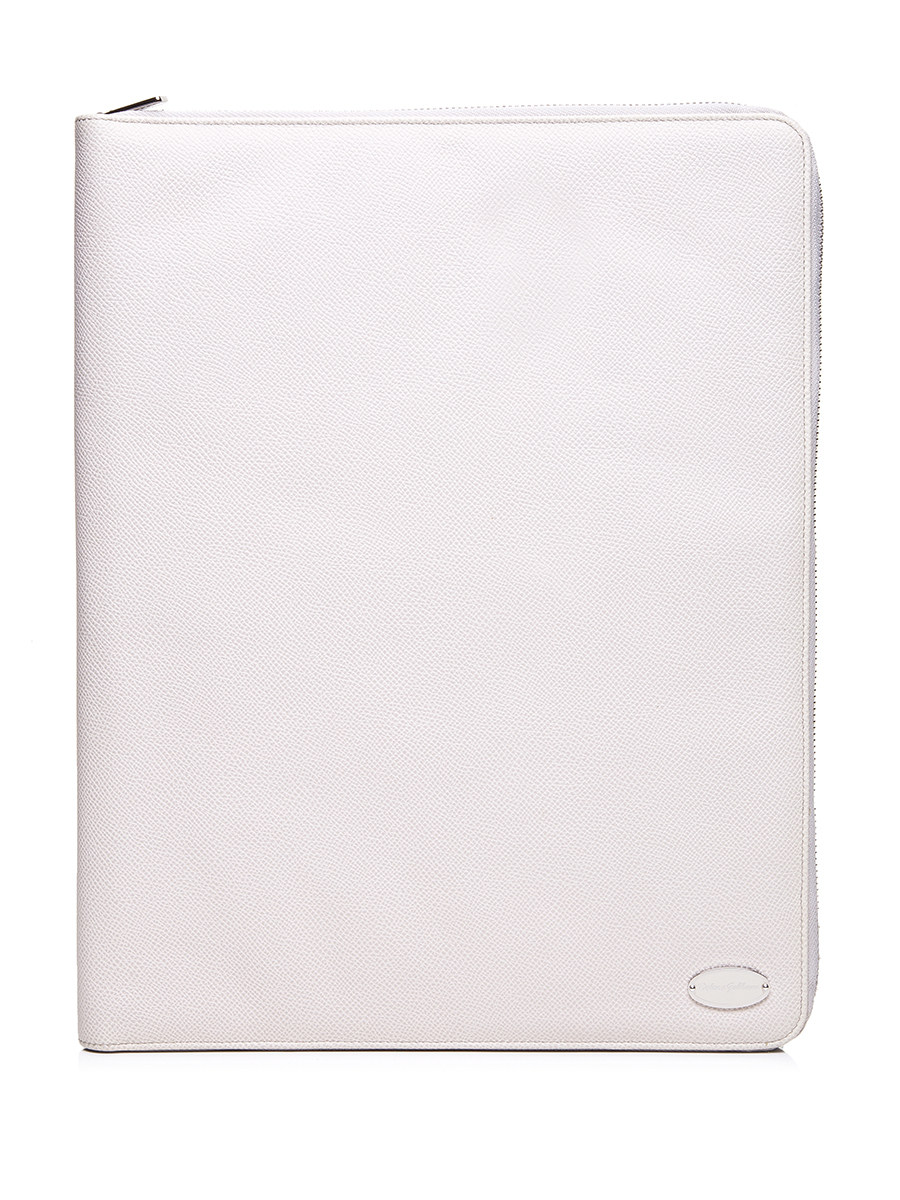 Dolce&Gabbana 白色拉链饰方形钱夹