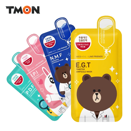 韩国直邮正品 mediheal/美迪惠尔可莱丝限量版LINE补水面膜
