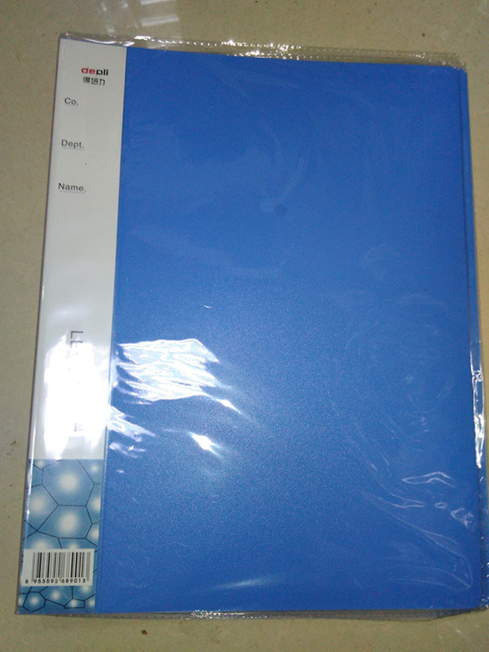 De Peili D-8901 type A4 single clip folder High quality PP material Environmental protection, health, non-toxic and tasteless Non-force