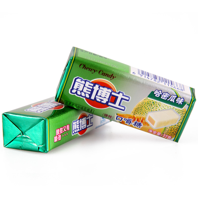【天猫超市】徐福记熊博士口嚼糖哈密瓜味22g 儿童糖果 嚼劲十足