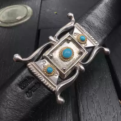 GOROS Takahashi wulang three gold rope turquoise 4 silver beads inlaid special edition belt belt girdle goros spot