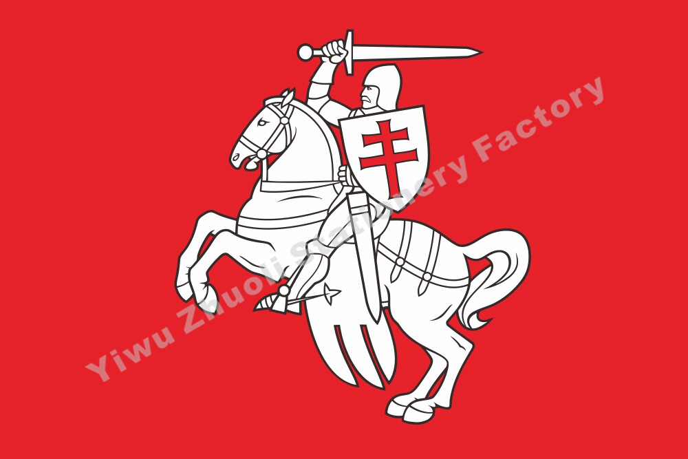 Lithuanian rider's red shield flags flags of countries flags at the flag-Taobao flag-Taobao