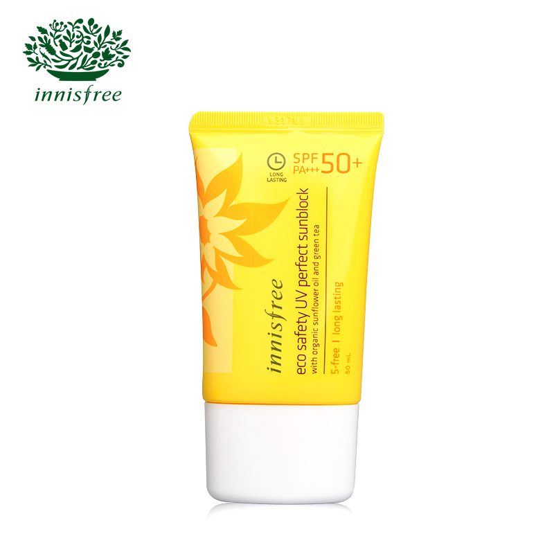 innisfree/悦诗风吟自然关爱优颜防晒乳SPF50 清爽保湿男女防晒霜
