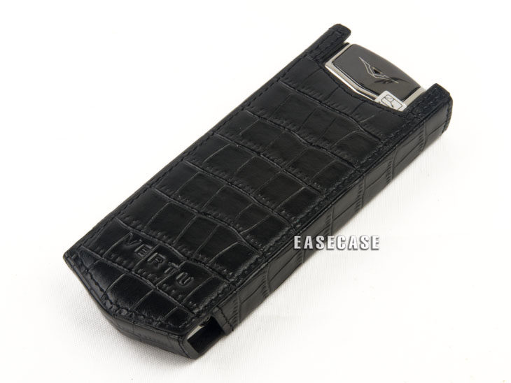 A1 EASECASE custom VERTU President Signature Edition Signature S leather case Mobile phone case black