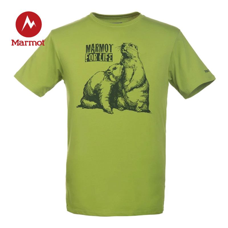春夏新品 MARMOT/土拨鼠 男款短袖棉T恤 60660