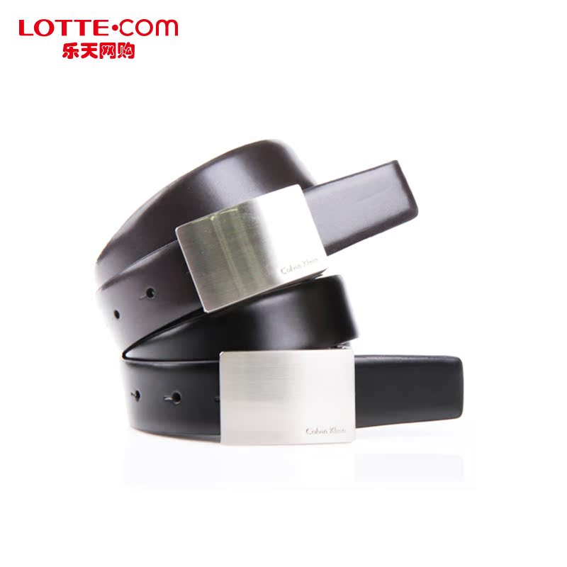 乐天网购Calvin Klein男士商务双面牛皮皮带简约时尚韩国正品直邮