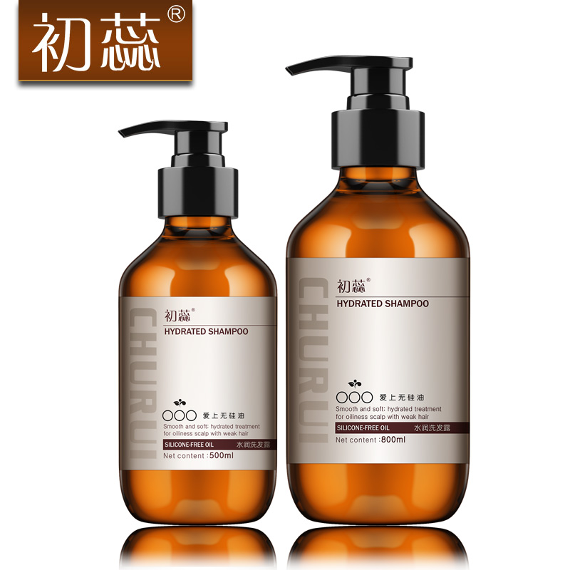初蕊无硅油洗发水800mlx1+500mlx1 男女士香水洗头膏去屑止痒控油