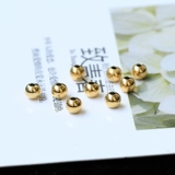 Золотое украшение-шарик, аксессуары, желтые глянцевые бусины