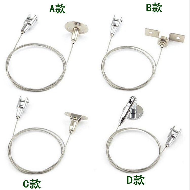 Wire Rope Hanging Yards Acrylic Plate Hanging Clip Ceiling