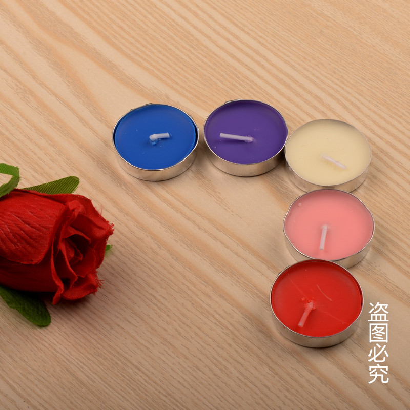 Smoke-free candle Pendulum Chart Tea Wax Pendulum Heart-shaped Table White Creative Romantic Birthday package